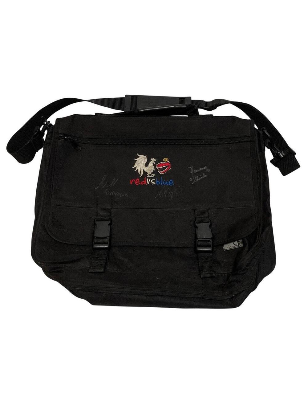 Halo Red vs Blue Rooster Teeth Cast & Crew Signed Autographed Messenger Bag
